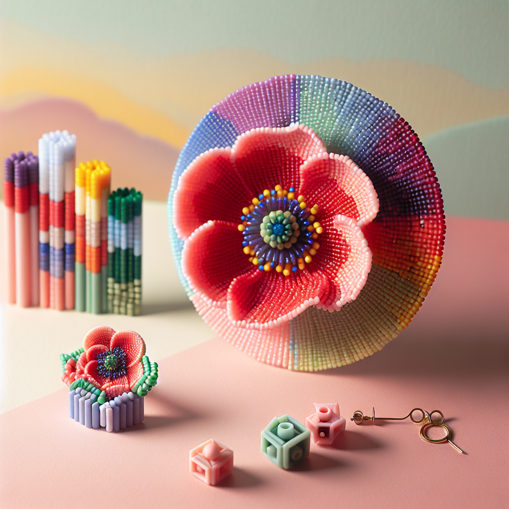 Створіть унікальні сережки і мак з бісеру: просто й креативно!