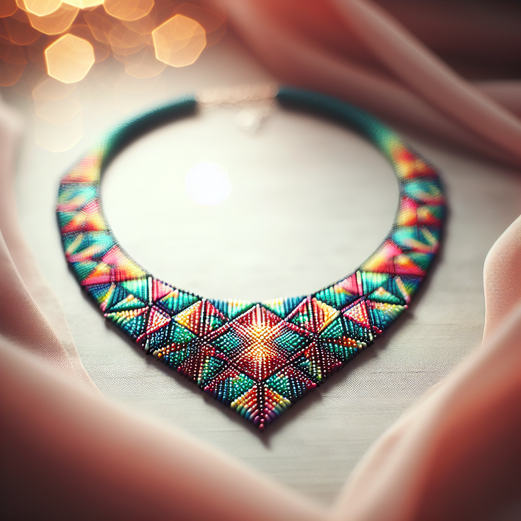 Незвичайні геометричні кольє з бісеру: від символів до шедеврів!