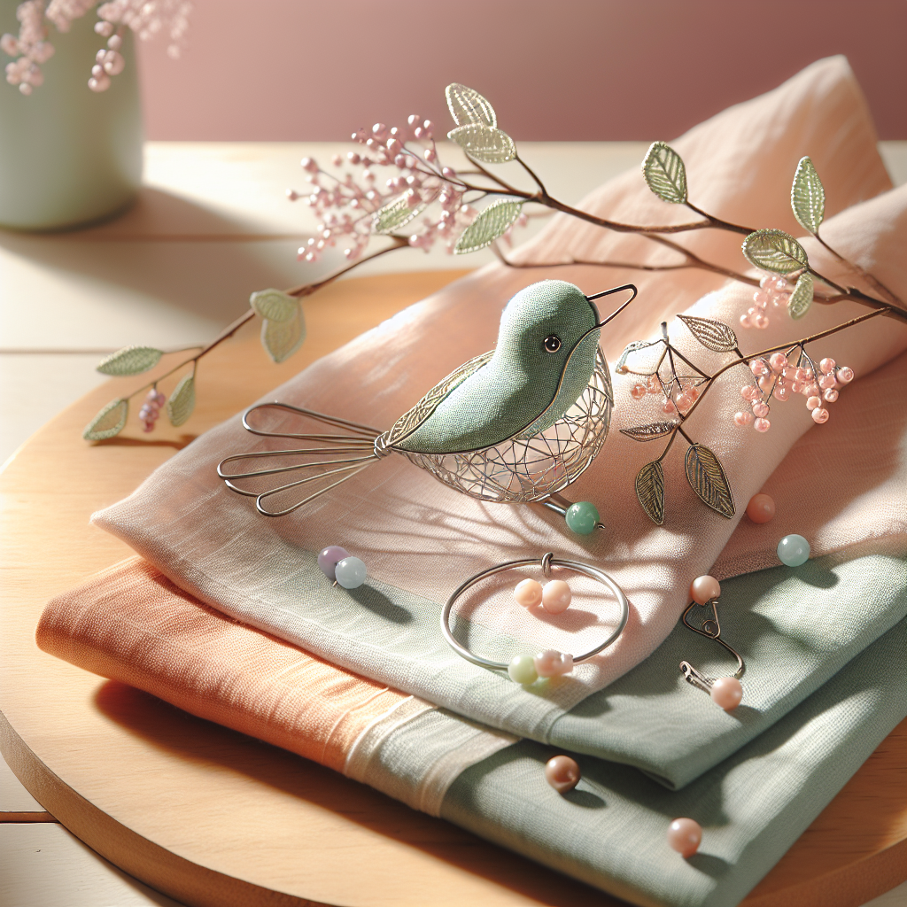 Весняний DIY: як швидко зробити іграшку з дроту і бісеру + серветку