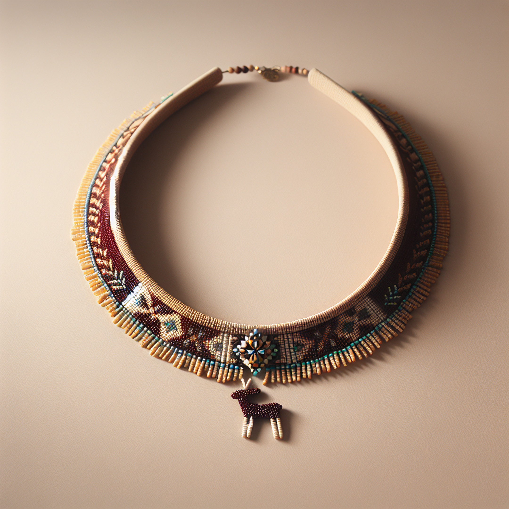 Народні мотиви в намисті‑комірці: кольорова гармонія та образ оленя для святкових майстер‑класів і дитячої творчості