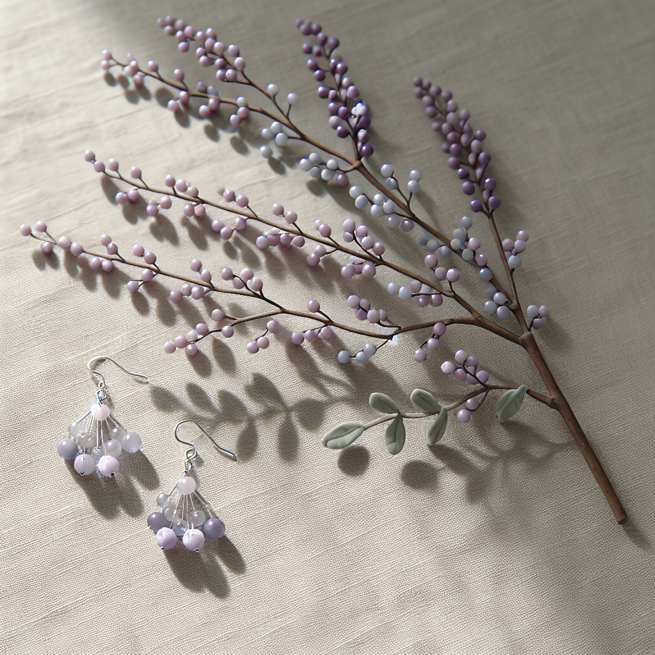 Майстер-клас: бісерна гілка бузку і легкі сережки – подарунковий набір для подружок