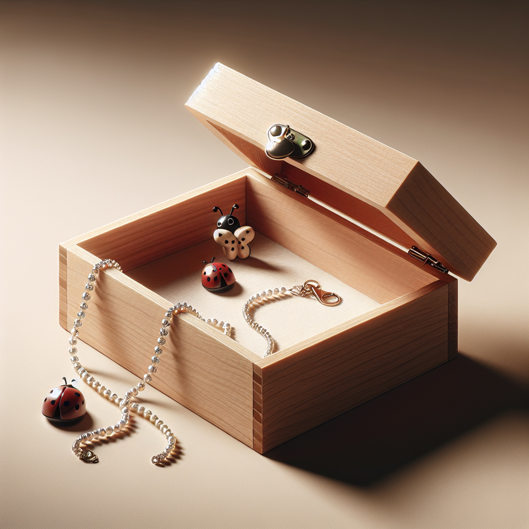 Майстер-клас: набір Миколай у коробці – ящик-органайзер із жучками й іграшками з бісеру та кольє зі стразами