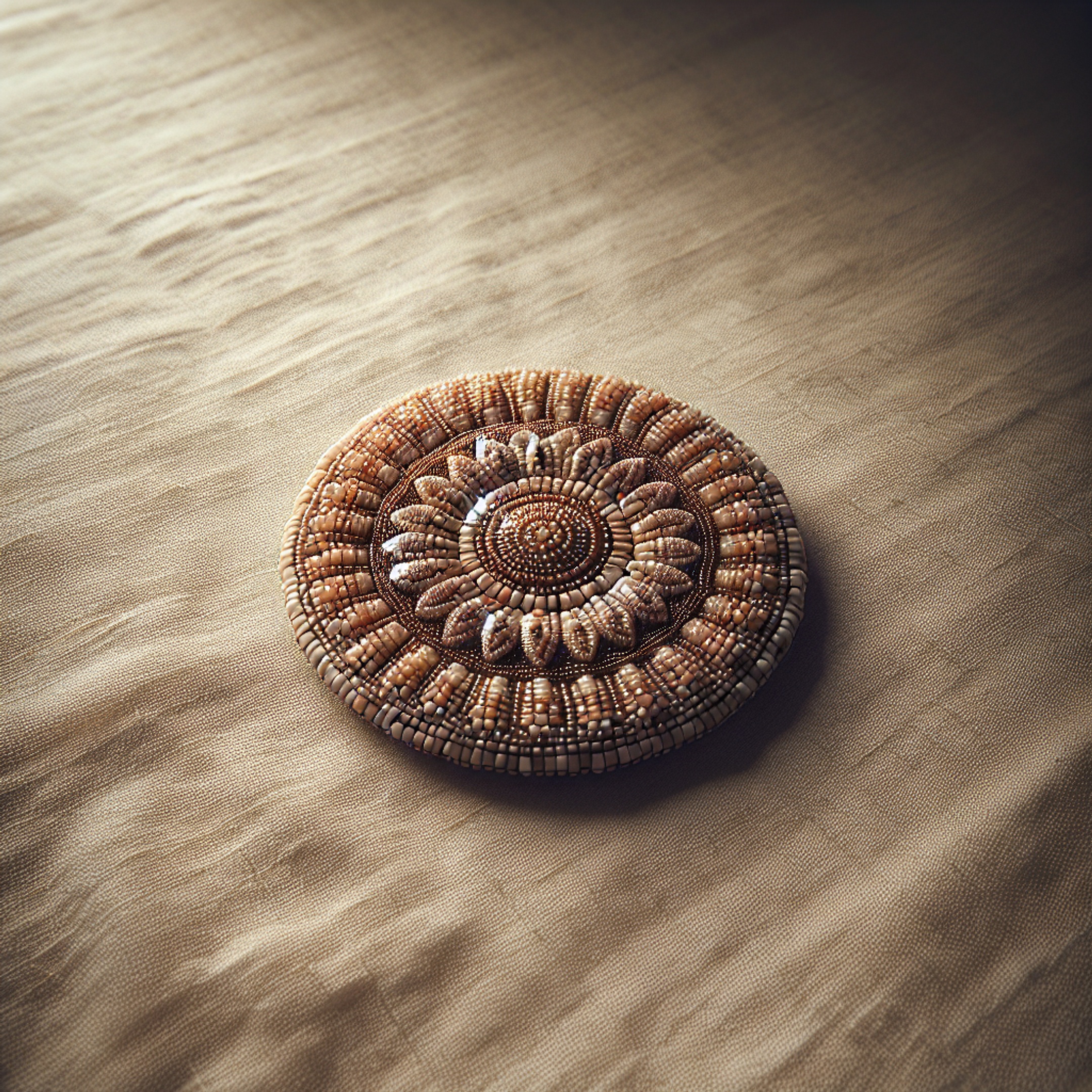 Бісерний медальйон: покроковий майстер‑клас багатошарового плетіння з пришивним бісером