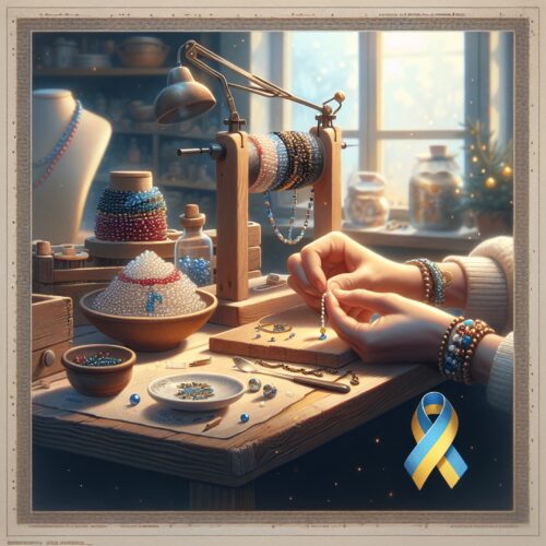 Майстерня добра в Києві: бісерні новорічні сережки та браслети на підтримку ЗСУ та волонтерів