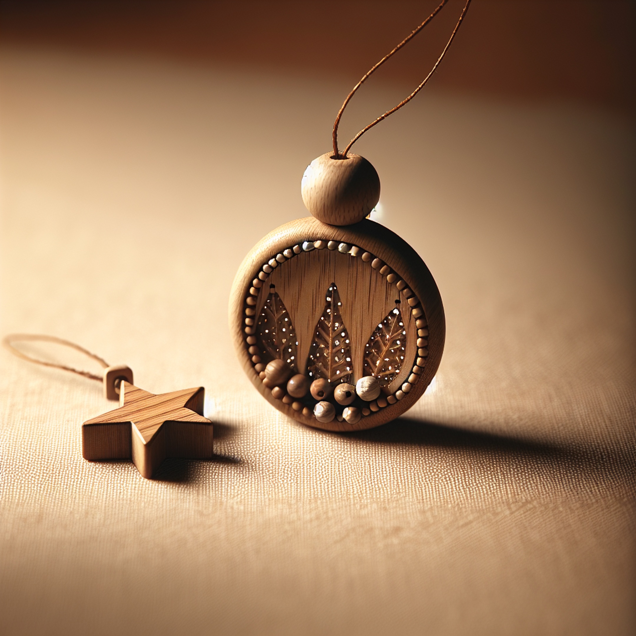 Поєднання дерев’яних елементів та бісеру: еко-естетика в прикрасах і новорічному декорі 2025-2026