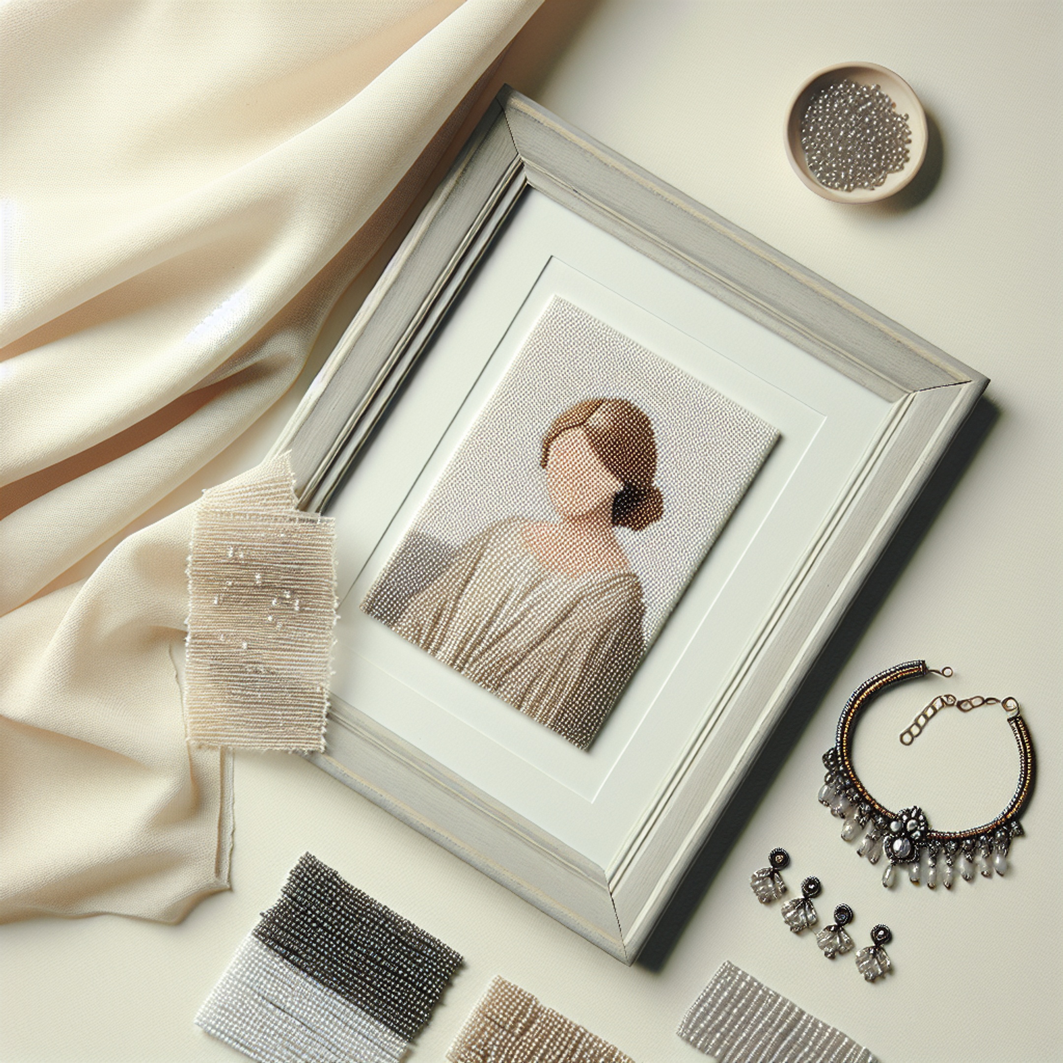 Мудборд для нової колекції: як поєднати портрети бісером, бісерні комірці й монохромні сувеніри в набір для продажу