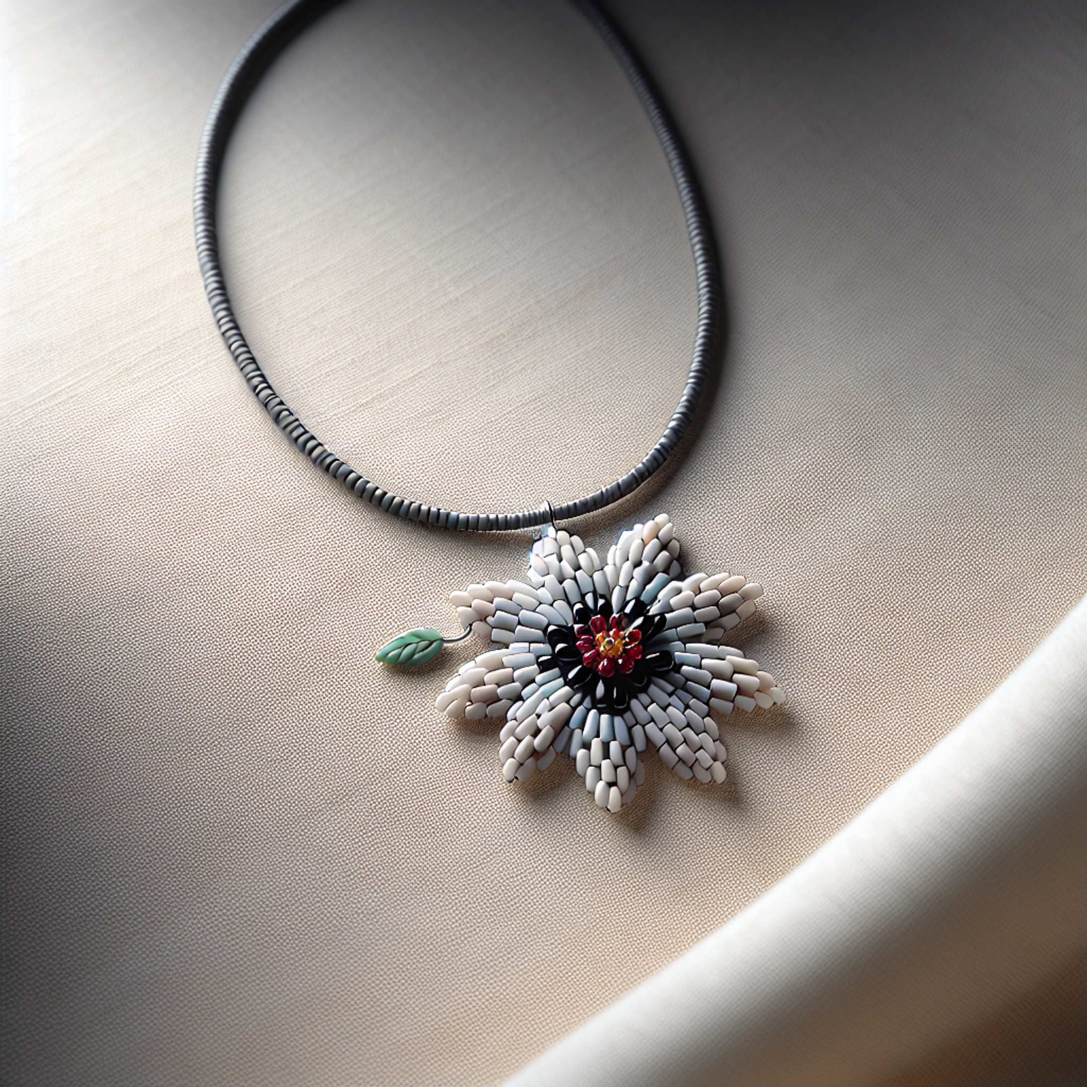 7 способів поєднати фактури й кольорові серії Miyuki у квітковому кулоні – від глянцю до матових акцентів