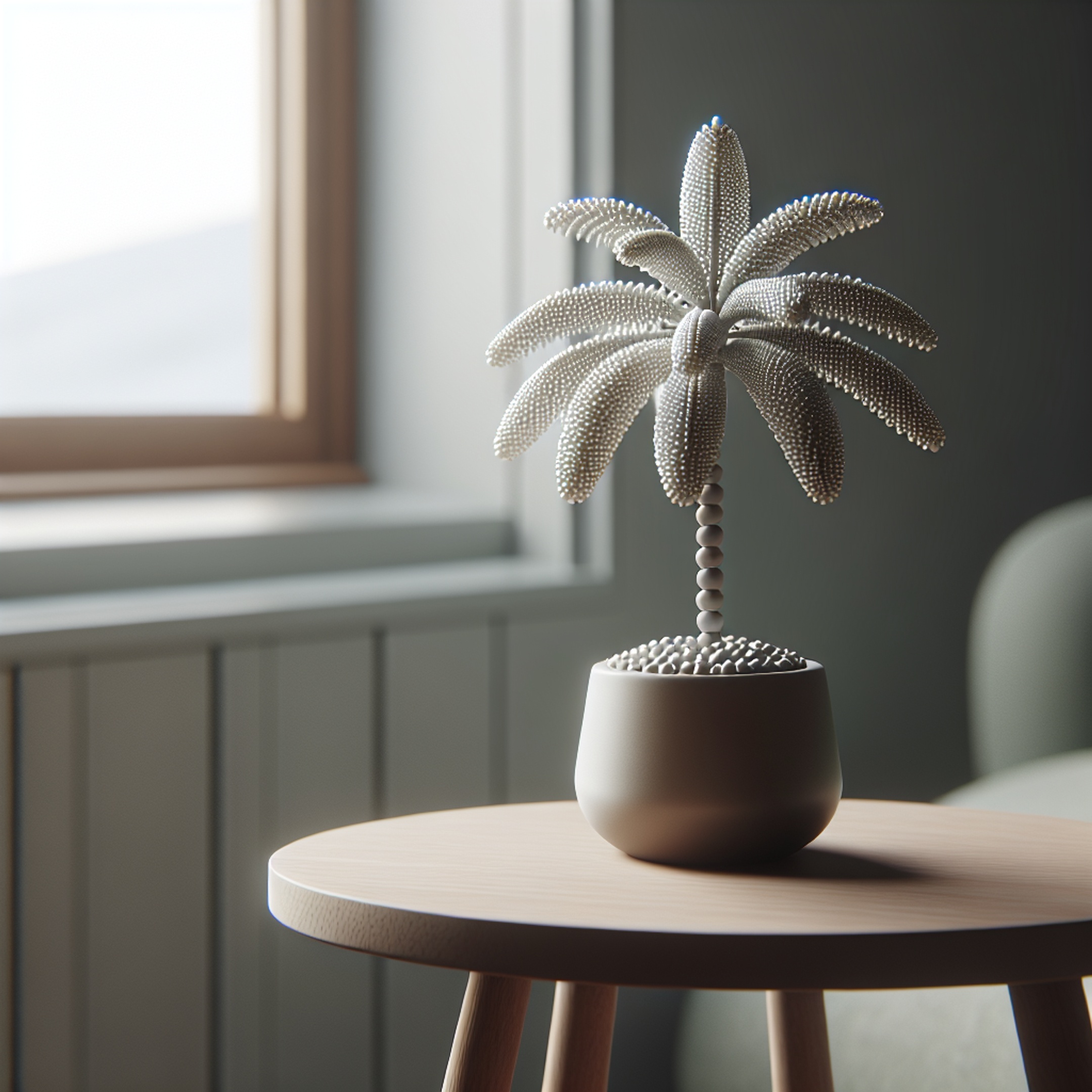 Пальма з бісеру: історія техніки і покроковий майстер-клас для зимового інтер’єру