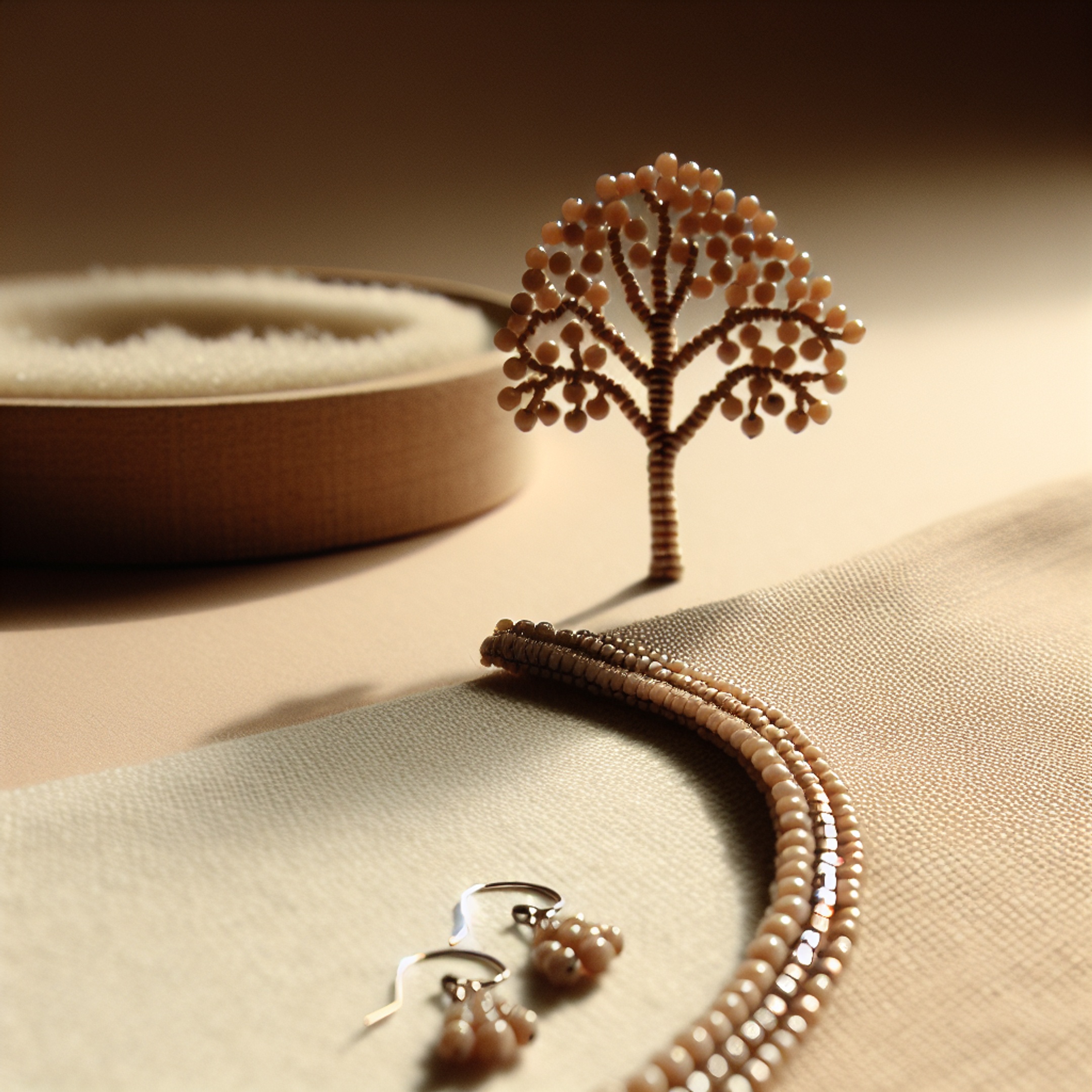 5 швидких проєктів на вихідні: комірець з бісером (випадкові мікси), міні-бісерне дерево та сережки на швензах