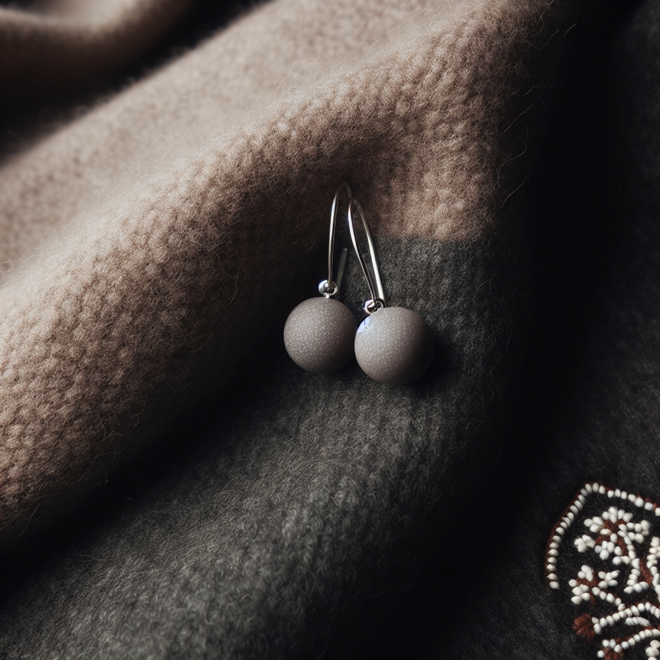 Градієнт з бісеру від етно-вишивки до декору на куртках: як він став трендом у новорічних сережках