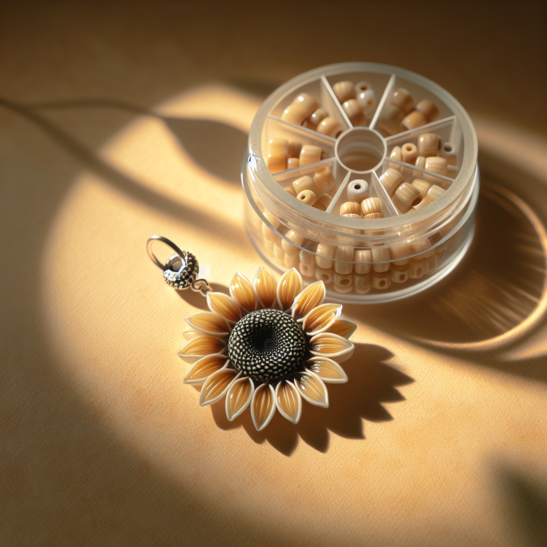 30-сек Reels: соняшник з бісеру – як закріпити з’єднувальні кільця, упакувати в контейнери й вказати оплату/повернення