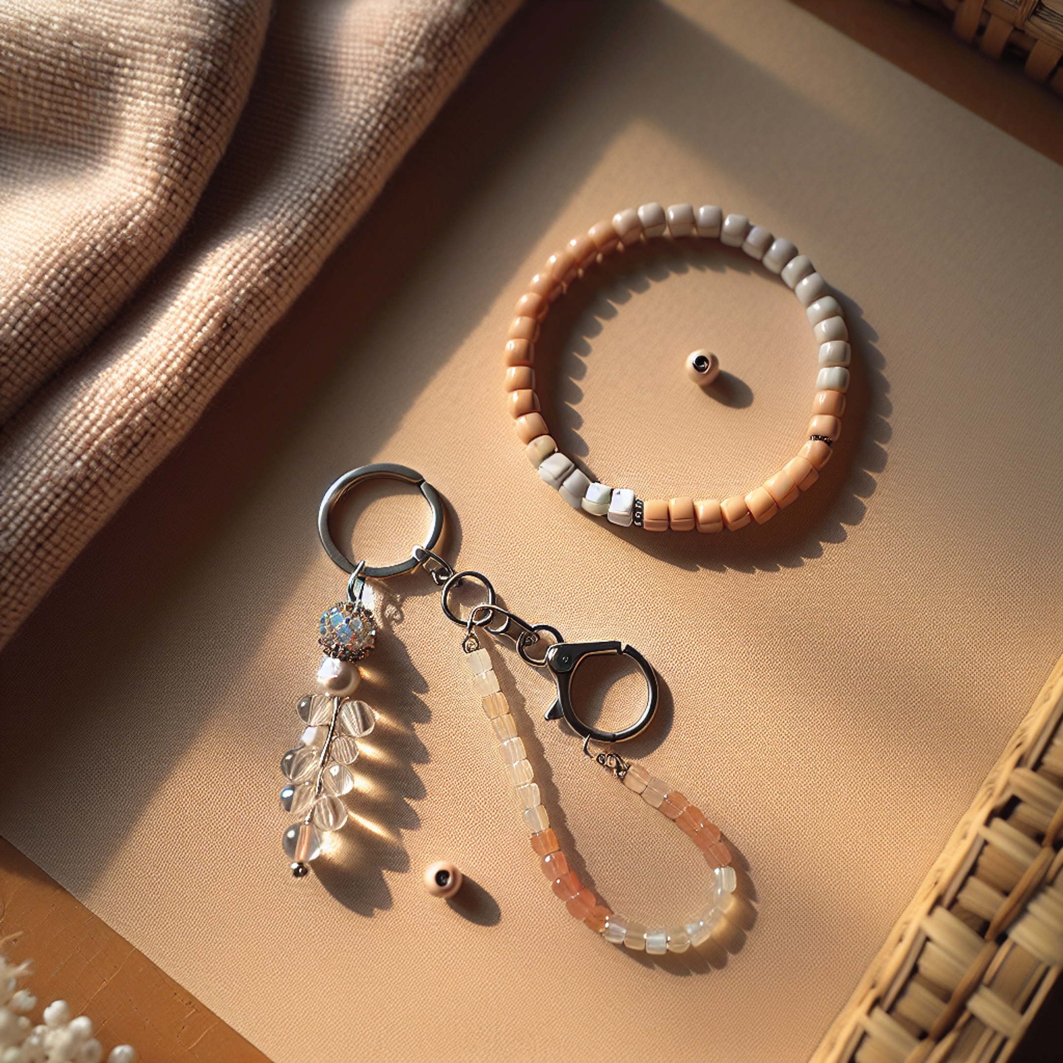 Швидкий подарунок на Старий Новий рік: покрокова інструкція – ключниця з бісеру й міні кольє зі стразами за вечір