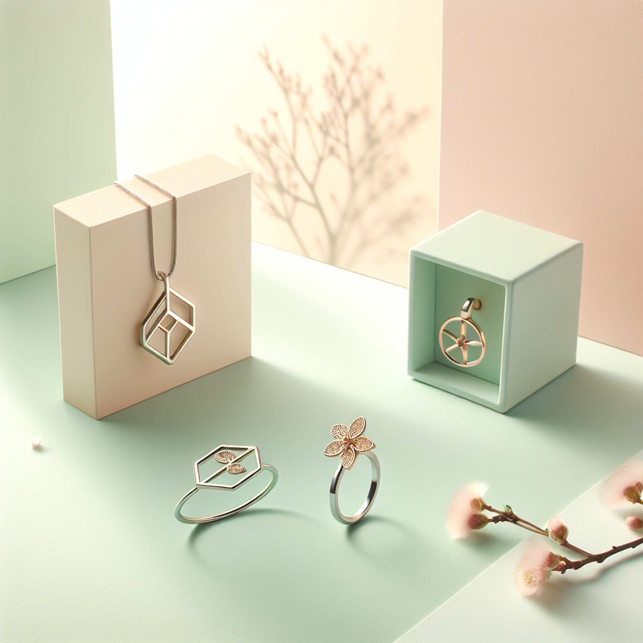 Геометрія й флора в прикрасах: чому геометричні кулони та кільця з квітами стають трендом – естетика, символіка, бізнес