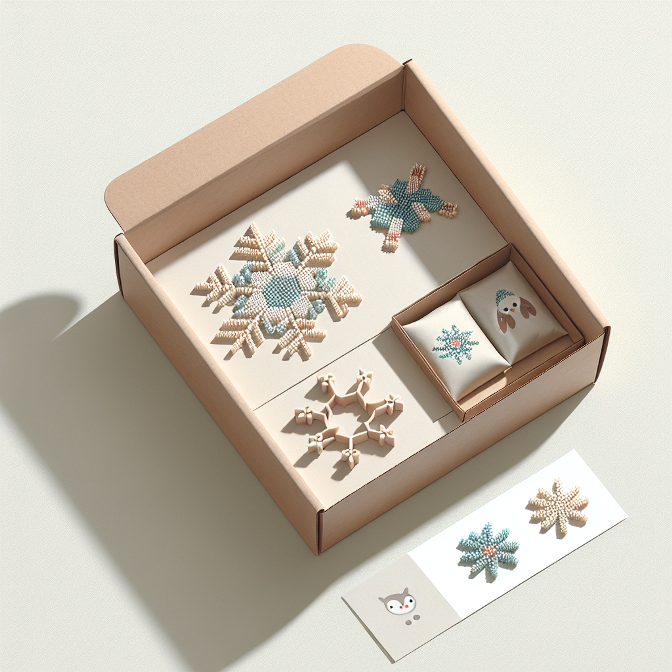 Подарунковий сет для дітей: набір з бісеру – сніжинки, тварини і павуки для уроків симетрії та біології