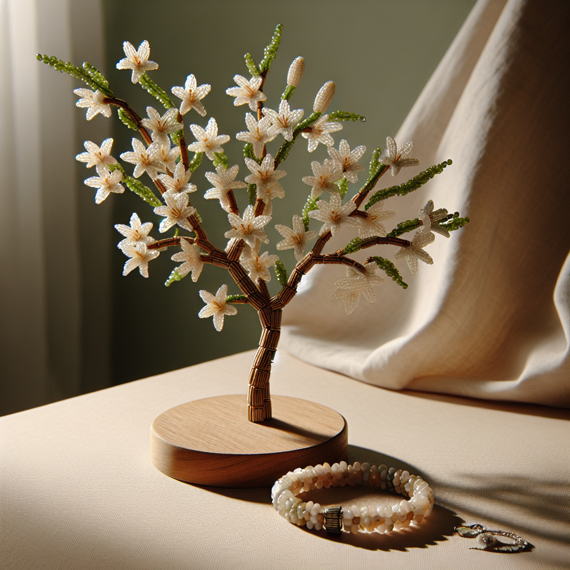 Етичне рукоділля: як створити квітуче дерево з лілій з переробленого бісеру та обрати екологічні застібки для прикрас