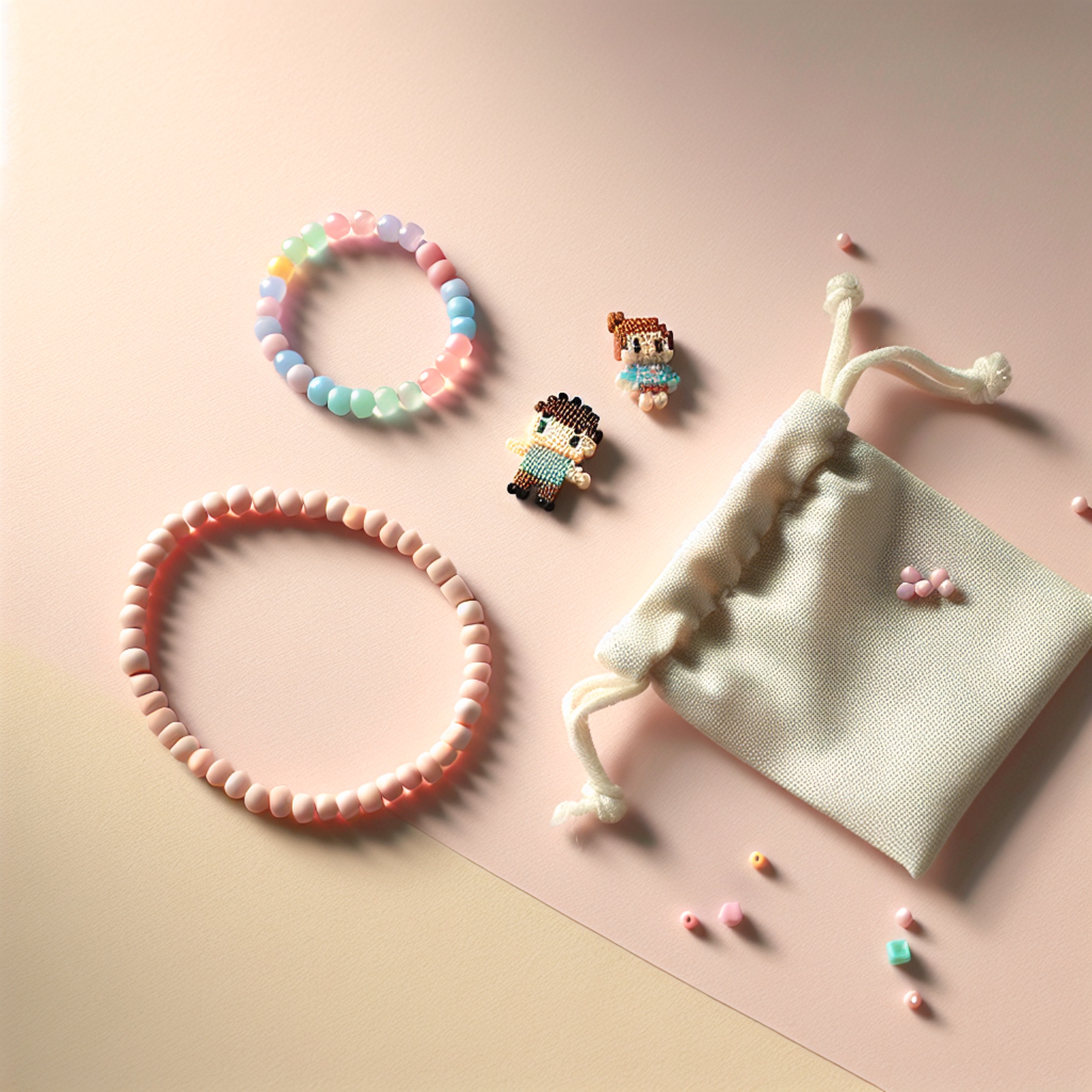 3 легкі схеми для дітей: браслет із підвіскою, сережки-фігурки і мішечок для бісеру – ідеї для великодніх подарунків
