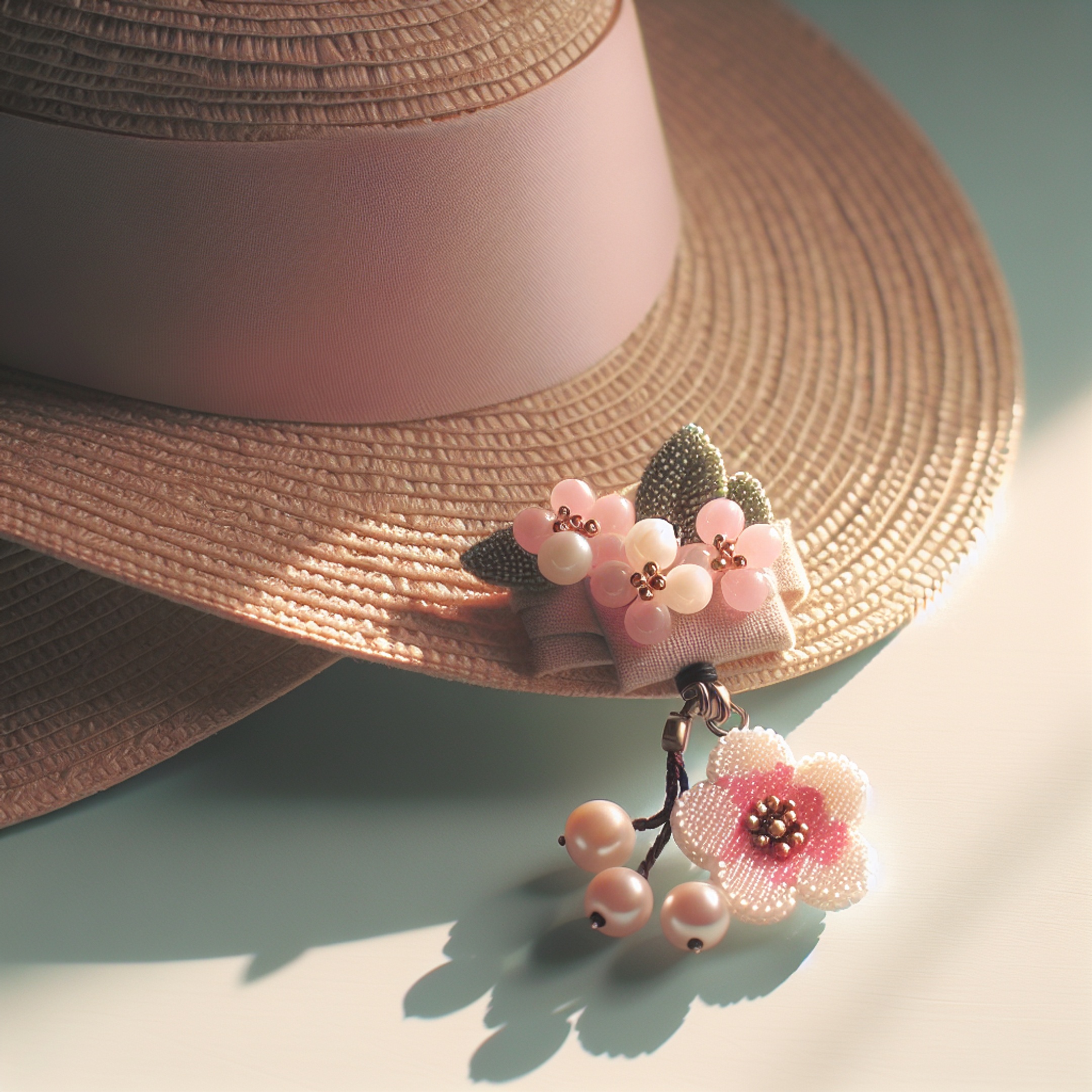 МК: намисто Сакура з бісеру та бісерні елементи на капелюхах – покроковий урок з фото, шаблонами й чек-листом