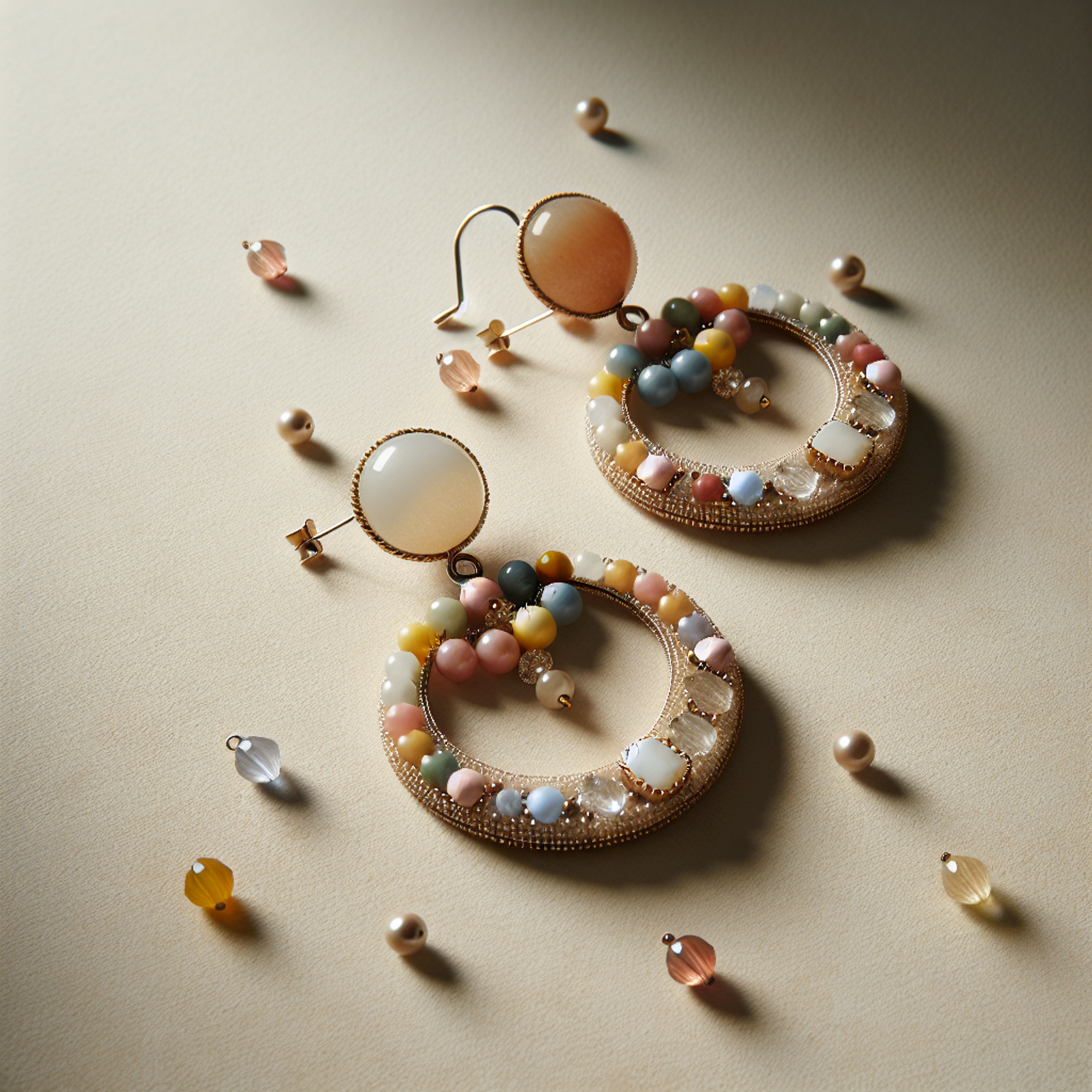 Відеоурок: як за 30 хв вишити кольорові сережки бісером з натуральним каменем