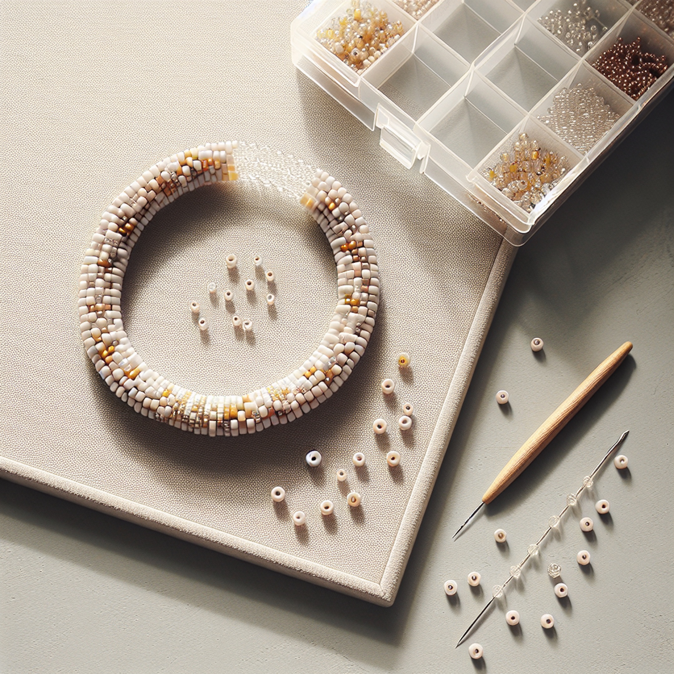 Намисто в українському стилі з китайського бісеру – покроковий майстер-клас для початківців