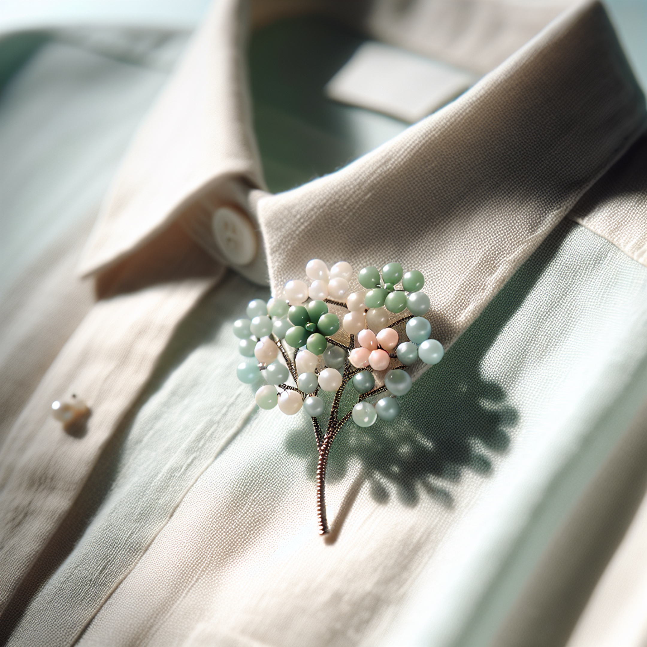 Деревце з квітами з бісеру на комірець – швидкий весняний майстер-клас (простий DIY)