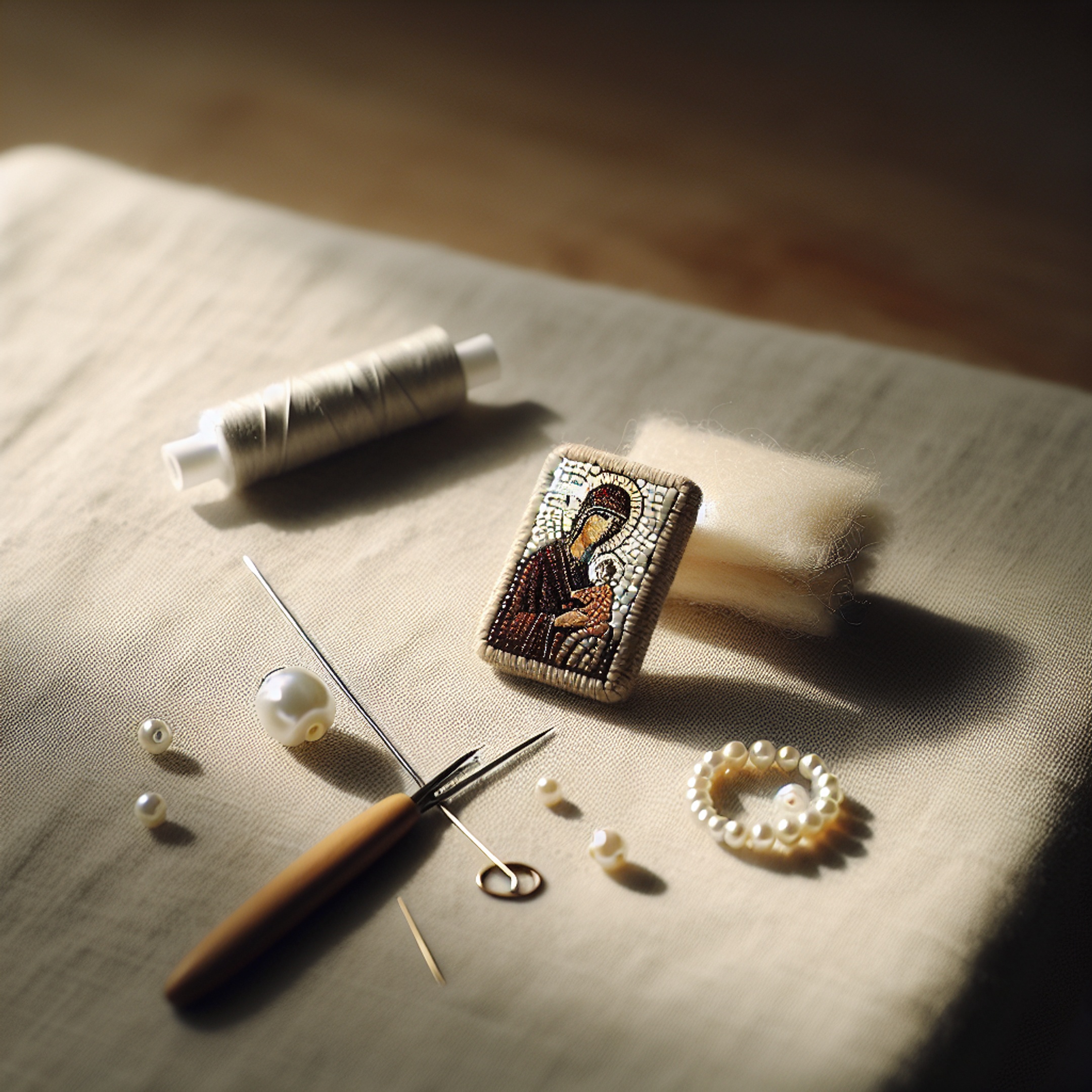 Майстер-клас: ікона бісером у мозаїчній техніці та перлинне кільце – покроковий набір для подарунка