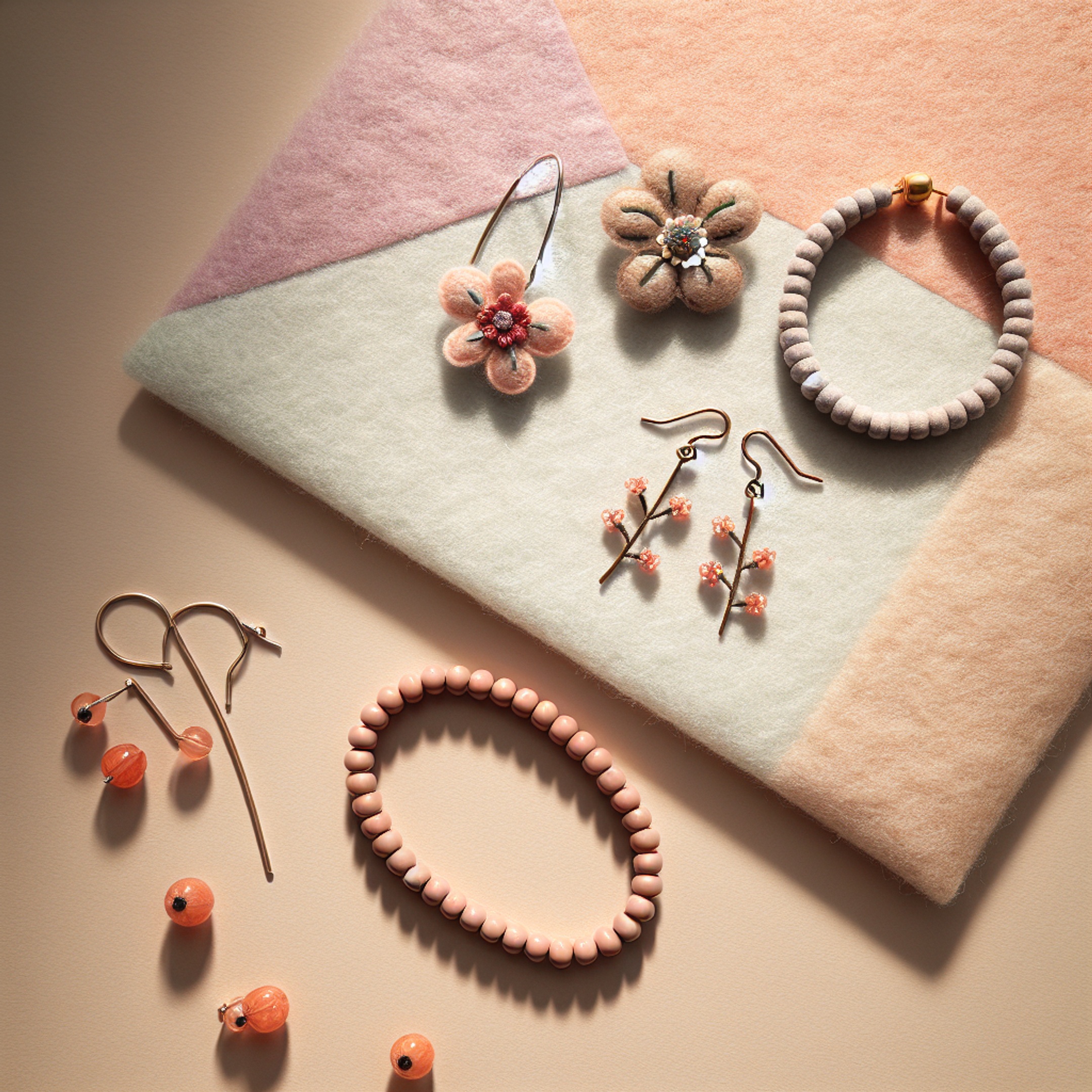 3 весняні DIY-аксесуари: вишиті брошки, сережки на швензах і браслет на гумці з порадами кольорової гармонії