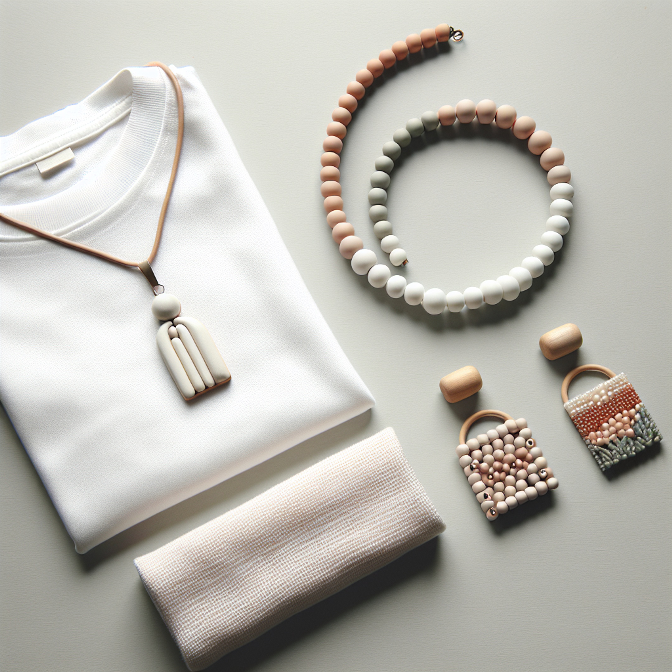 Швидка сезонна колекція: як поєднати фігурні кулони, об’ємне намисто та бісерні вставки на футболках для акції 1-8 травня